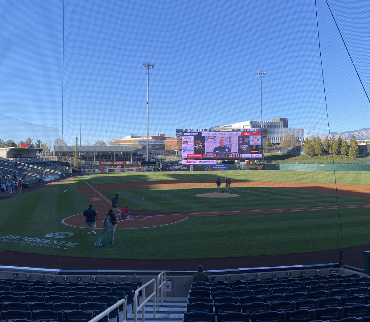 Our first game this year <a href="/barelaamelia/">Amelia</a> 
Go Topes!