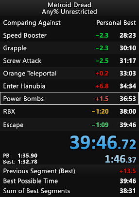Aslg_Stream's tweet photo. The first sub 40 Any% UR single file run :) https://t.co/o514tJGAc6
