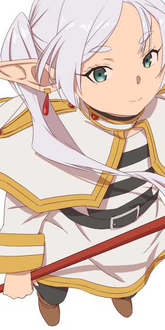 この鼻の描き方は発明ですよね? ちなみにモンストの #フリーレン のみ出ないんですが 