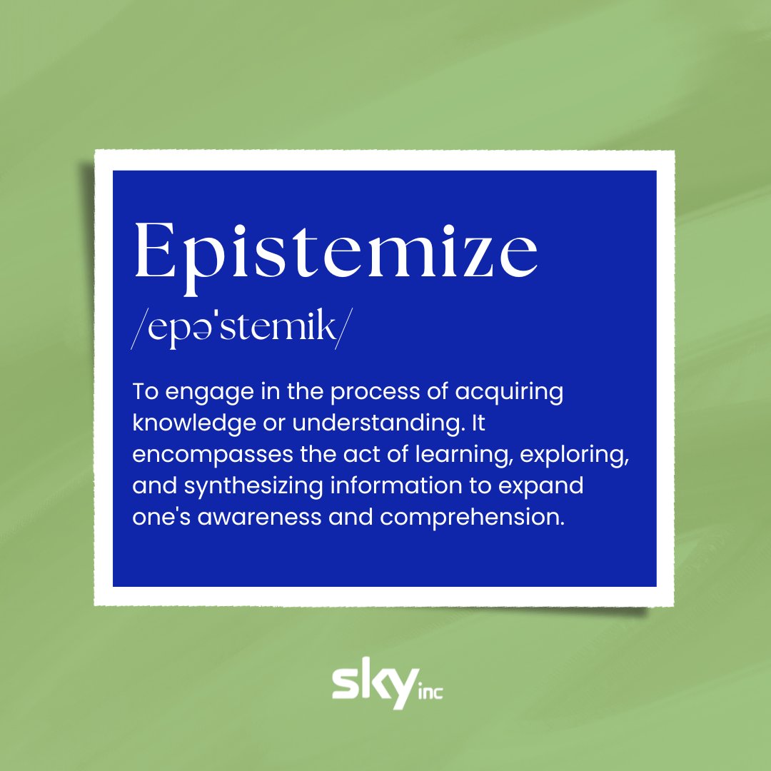 Every horizon is an opportunity to epistemize. Join us as we soar through realms of knowledge, embracing the endless journey of learning. #SkyInc #Epistemize #KnowledgeJourney #LearningAdventure