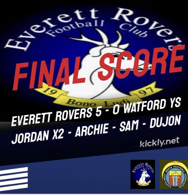 3 more points this evening - well done the Everett 🔵⚫️ and thank you for everyone who came down and supported the teams.@everettrovers
