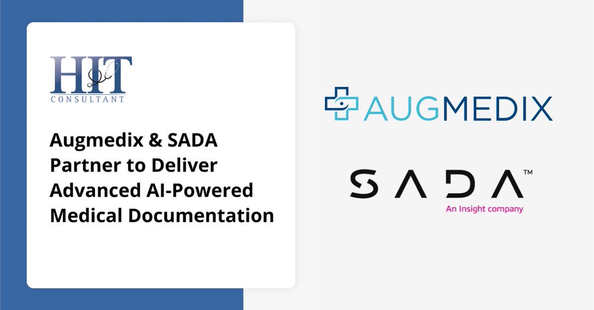 Our partnership with SADA is featured in HIT Consultant! This collaboration will accelerate our efforts to bring ambient AI documentation to more healthcare organizations, improving efficiency and patient care. Learn more: bit.ly/3VRUWBp