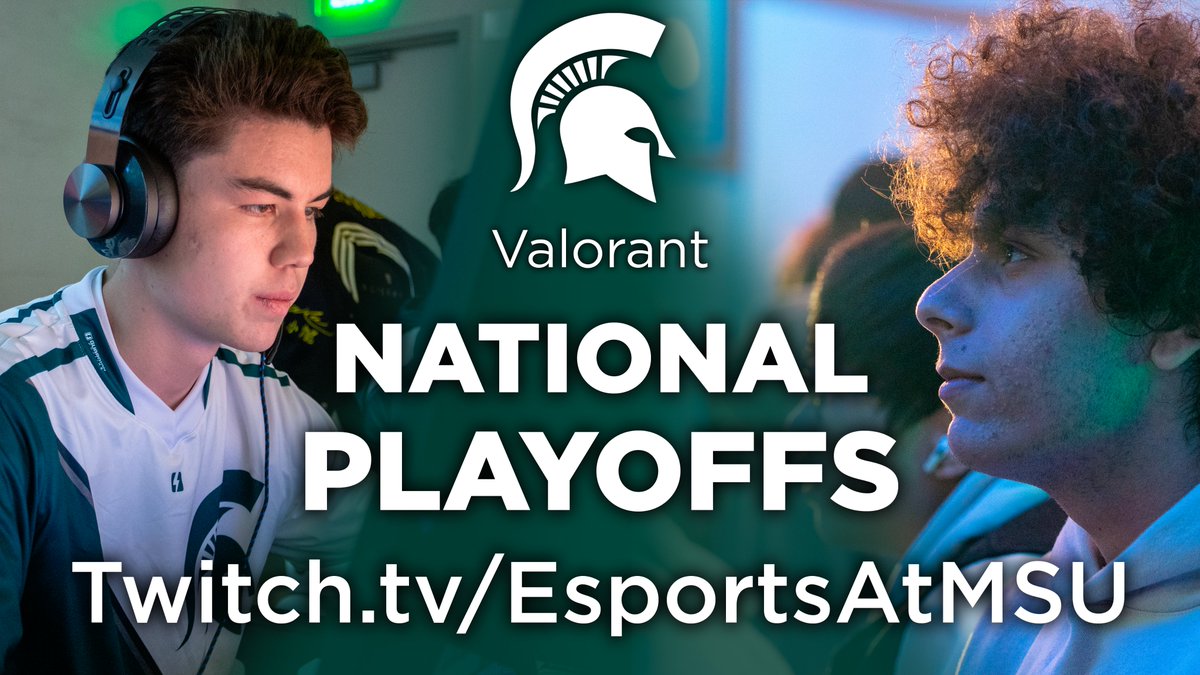 🚨 LIVE TONIGHT! 8:30PM 🚨 Tune in to watch MSU Valorant continue the hunt for the national championship! #SpartansWill #EsportsSchool #GoGreen