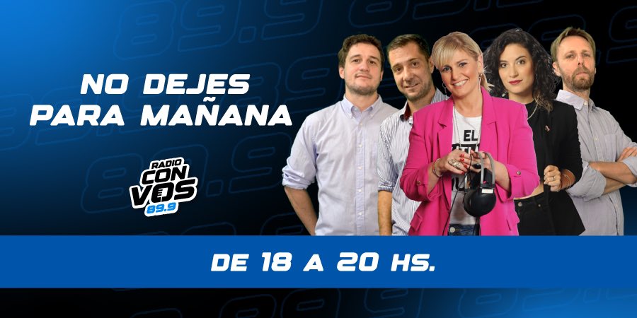 ‼️ Miércoles recargado de info de la mano de @rominamanguel @fedemayol @alvarezrey @natumader @diegogeddes. ▶️ Nos encontramos en la 89.9, en la app de la radio y en el canal de YouTube de @radioconvos899. #radioconvos #nosrenovamos #rominamanguel