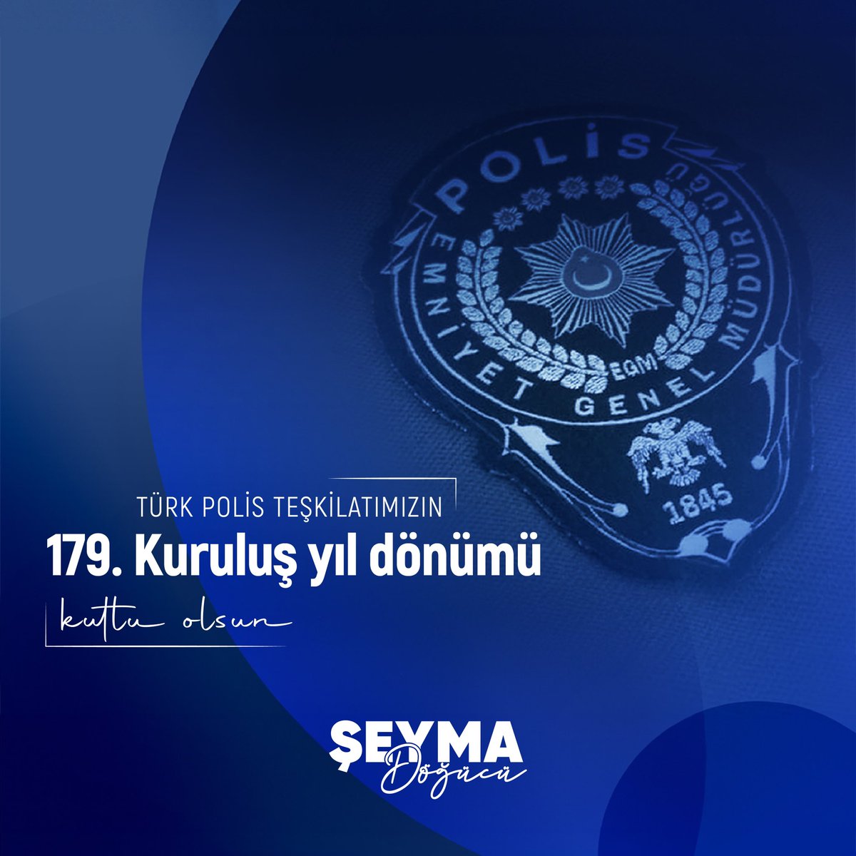 Türk Polis Teşkilatı’mızın 179. kuruluş yıl dönümü kutlu olsun.