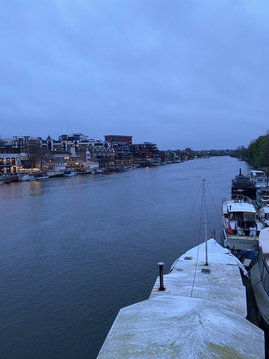 #kingstonuponthames this evening, had a walk down the Thames to #hamptoncourtpalace and back #worklife #construction #metaldecking #concrete #studwelding #safetynetting