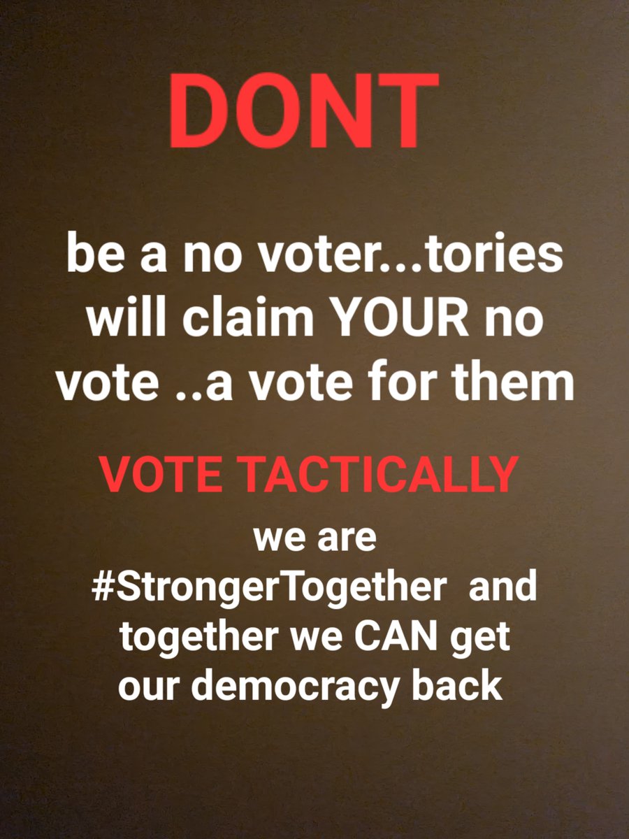 I'm sure your fed up and disheartened with the rife corruption in goverment...help change it let's vote tactically and get this mafia styled crime syndicate out ..#ToriesOut644     
#GeneralElectionNow #JackanoryTorys 
#Bregret
