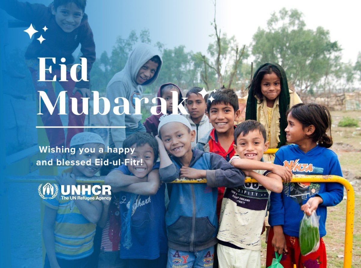 Wishing a happy #EidAlFitr to those celebrating around the world, including millions of refugees who are forced to celebrate yet another Eid away from home. Let us hope the year ahead brings peace and prosperity to those who are suffering.