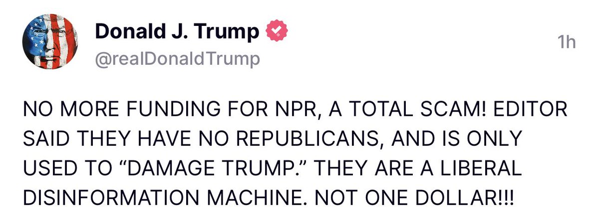 The man is a completely unhinged lunatic. And we just shrug.