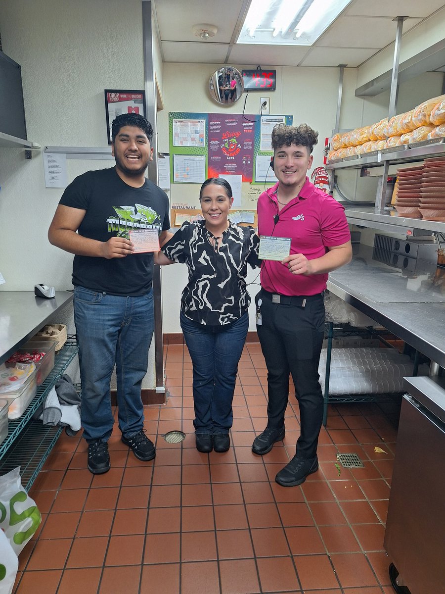 Cheers to Sébastien, our newest togo did phenomenal in training! My manager Julio has been acting on all his feedback, proud of them! #chilisLove