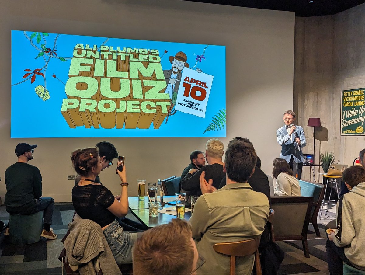 Had great fun at '@AliPlumb's Untitled Film Quiz Project' at @FinsburyParkPH tonight! Happy with our third place ranking! Look forward to going to many more! Film fans, I highly recommend getting tickets for the next one 👌👌