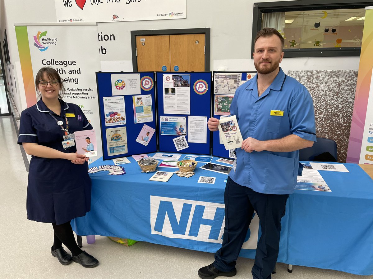 It was great to catch up with Kimberley and Steven, who were promoting preceptorship at @WalsallHcareNHS—a credit to team @ForceWalsall for supporting our nursing staff in their first year in practice.