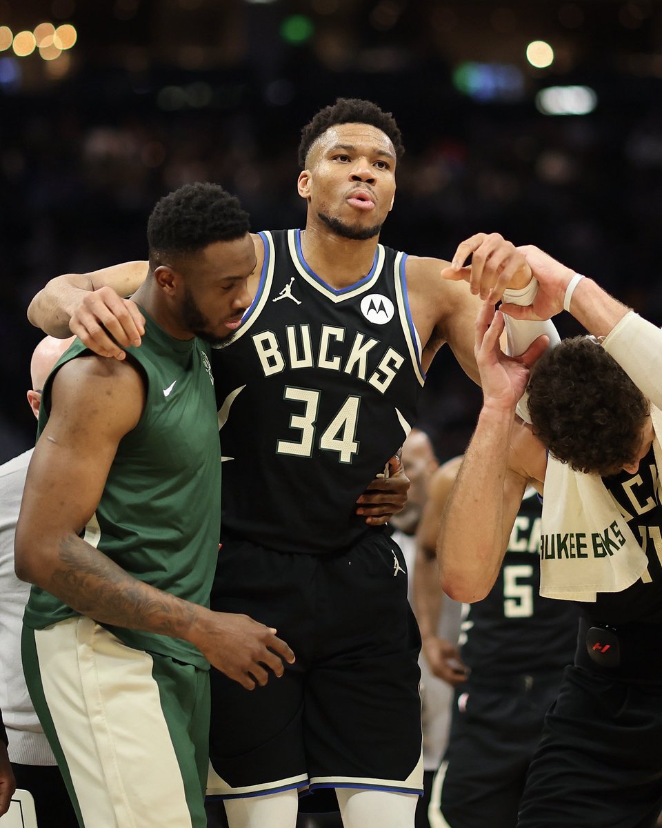Bucks announce that Giannis Antetokounmpo (left calf strain) will miss the final three games of the regular season Bucks are currently the No. 2 seed in the East 👀