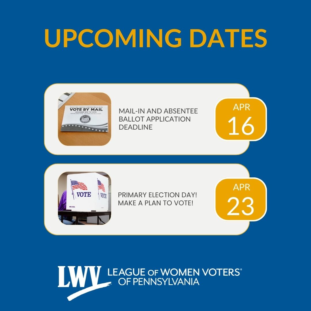 Upcoming Dates: Passover begins at sundown on Monday, 4/22. And, the primary election is Tuesday, 4/23. If you plan to vote by mail—or need to in order to observe Passover—or with an absentee ballot, the deadline to request one is Tuesday, 4/16. Request your ballot now!