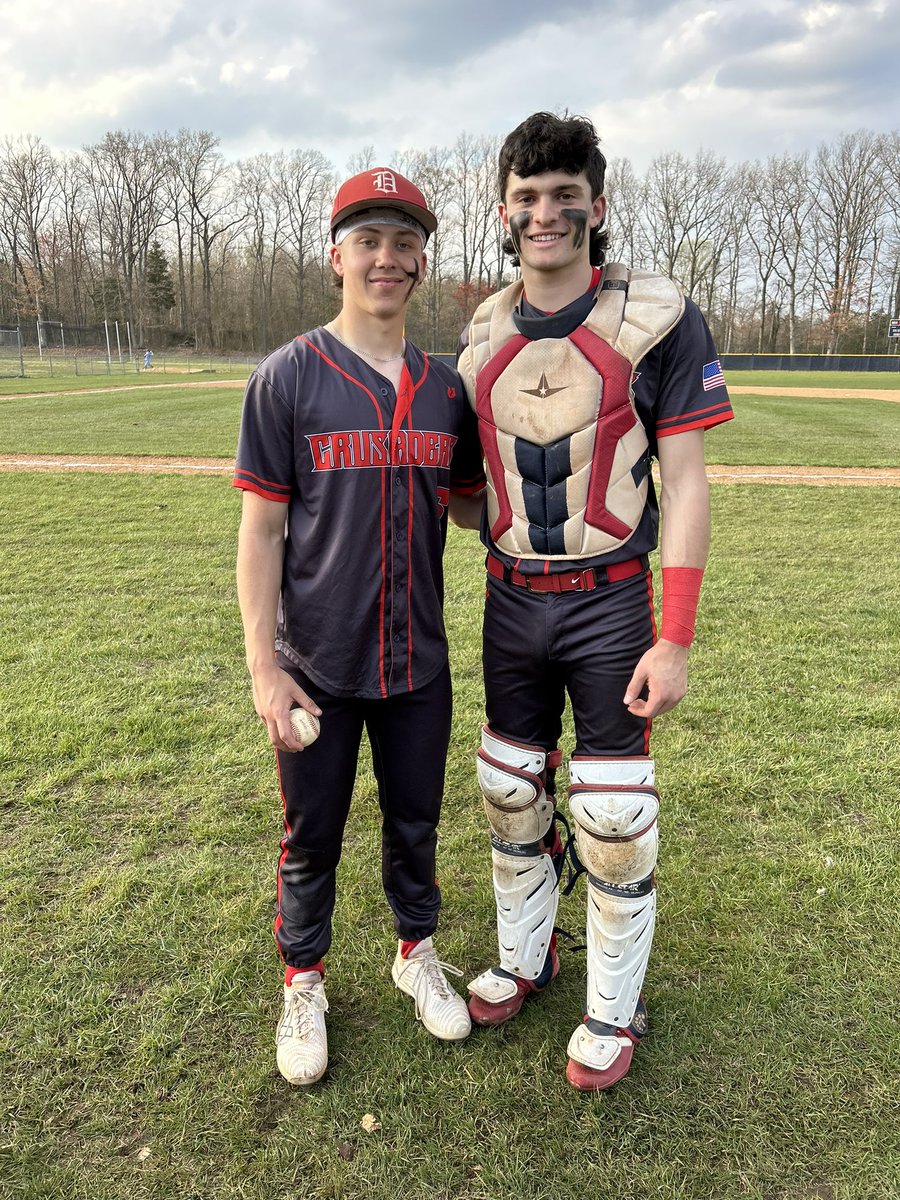 Your no hit duo! Two of the best to ever wear the Delsea uniform!