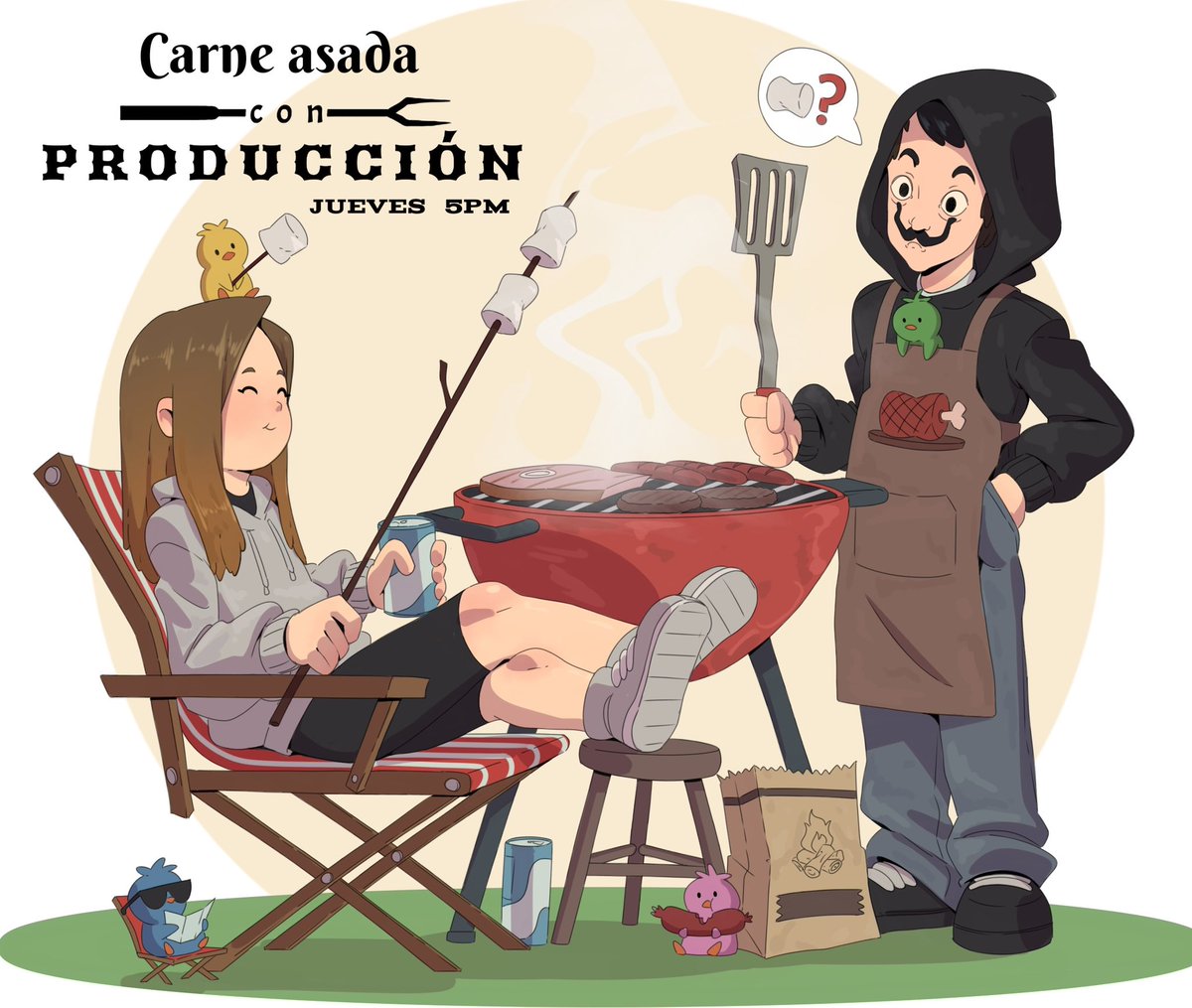samyriveratv's tweet image. gente nos vemos hasta mañana para la carnita asada con produccion a las 5pm 🫶🏼👀 ojalá no incendiemos la casa, disfruten su día
