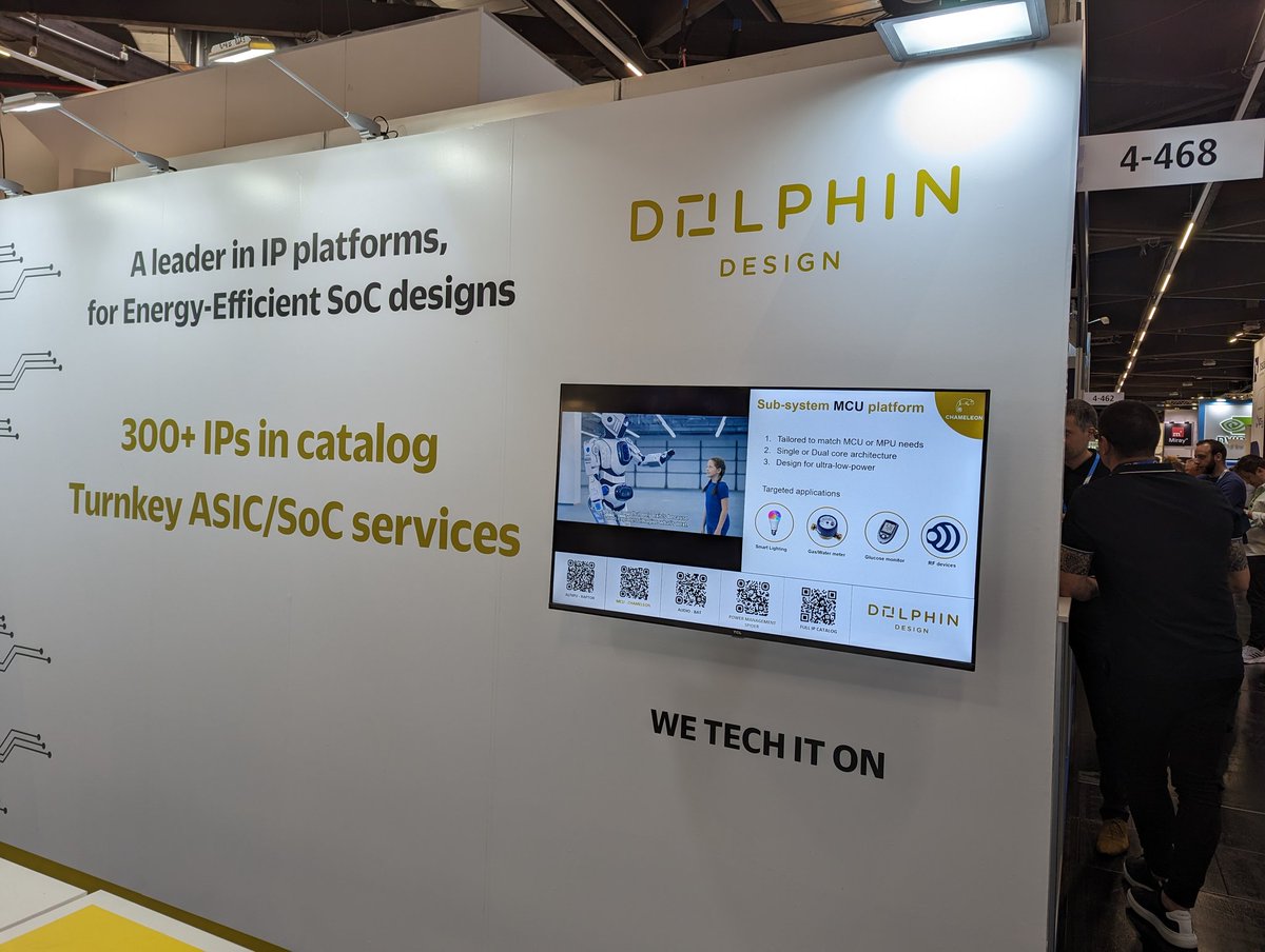 Great to meet @DolphinDesignFR at @embedded_world and check their latest offerings which also include an #openHW #RISCV option!

Very cool, CV32E40PV2 , thanks for your support! And great show!
#EW24