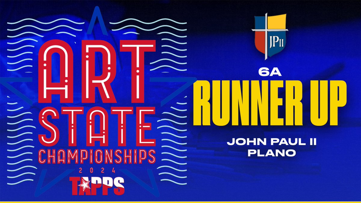 TAPPSart's tweet image. TAPPS 6A 2024 Art State Runner Up: John Paul II!!