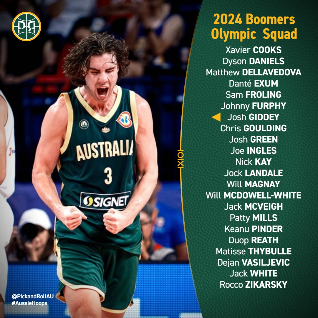 The Boomers Olympic squad has been named for Paris, and it is DEEP!🇦🇺🏀 #AussieHoops #GoBoomers #Paris2024