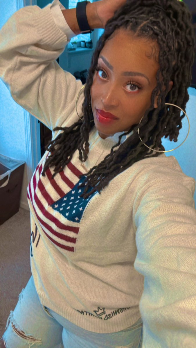 Chabooboo3's tweet photo. Another custom sweater by me 🥰 This one is called USAnnoyinggg 🥰😝. #custom #madebymaysh #redting https://t.co/eHZZKvhJj8