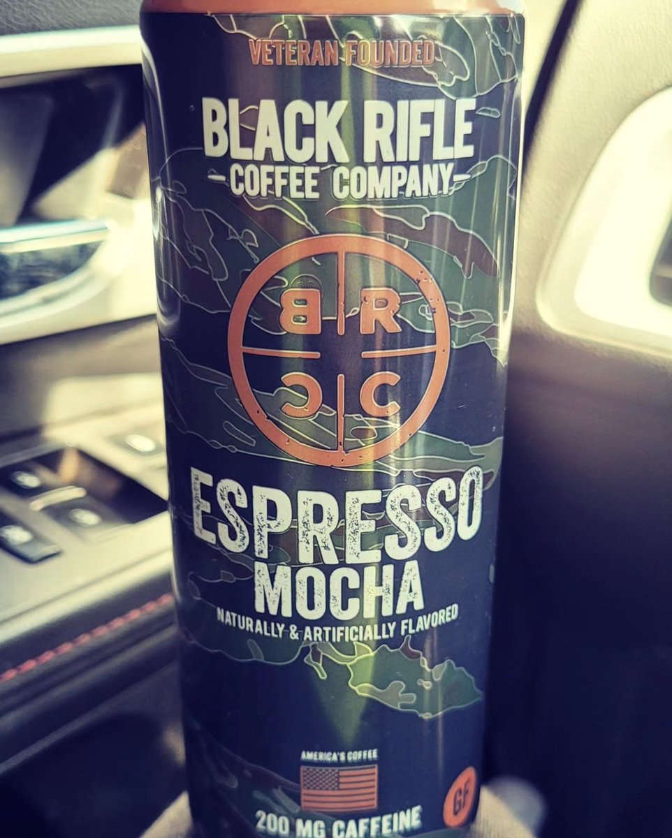 Got that 'Second wind' in a can! #veteran funded #espresso #mocha #coffee #blackriflecoffeecompany #blackriflecoffee ☕️🇺🇸