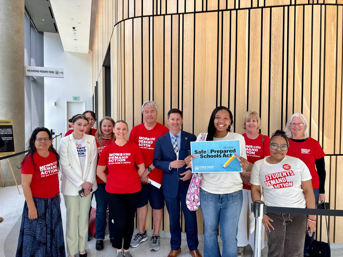 Today, the Safe and Prepared Schools Act to ensure there are clear guidelines for schools on how to responsibly conduct active shooter drills passed the Assembly Education Committee. Thank you to <a href="/MomsDemand/">Moms Demand Action</a> and <a href="/StudentsDemand/">Students Demand Action</a> for your support! #AB1858 #caleg