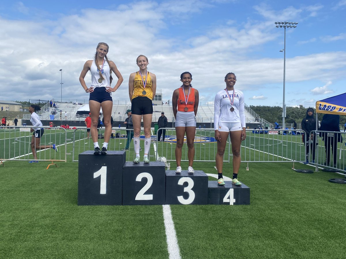 Janey is your Area champ 100H…on to Regionals!!