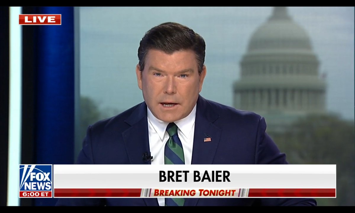 🇺🇸  @SpecialReport w/ @BretBaier 
ON NOW!  @FoxNews 

Fair, Balanced & as always ... UNAFRAID!