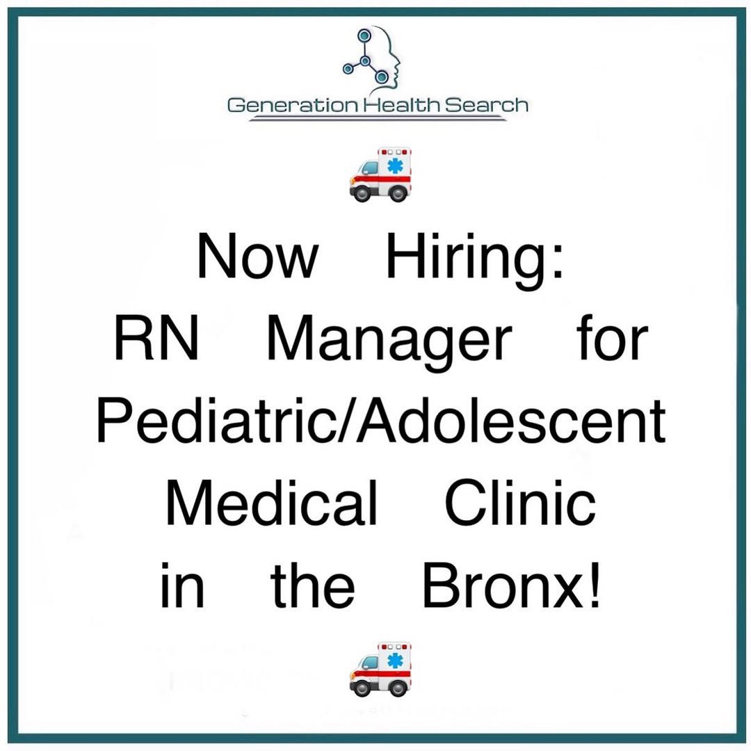 RN needed in NYC.

Salary: Up to $105K

Please send your resume and certifications to Recruiting@generationhealthsearch.com. Join us in building resilient communities! #RNManager #PediatricHealth #HealthcareJobs #Bronx #MissionDriven #NursingCareer #MedicalManagement  #ApplyNow