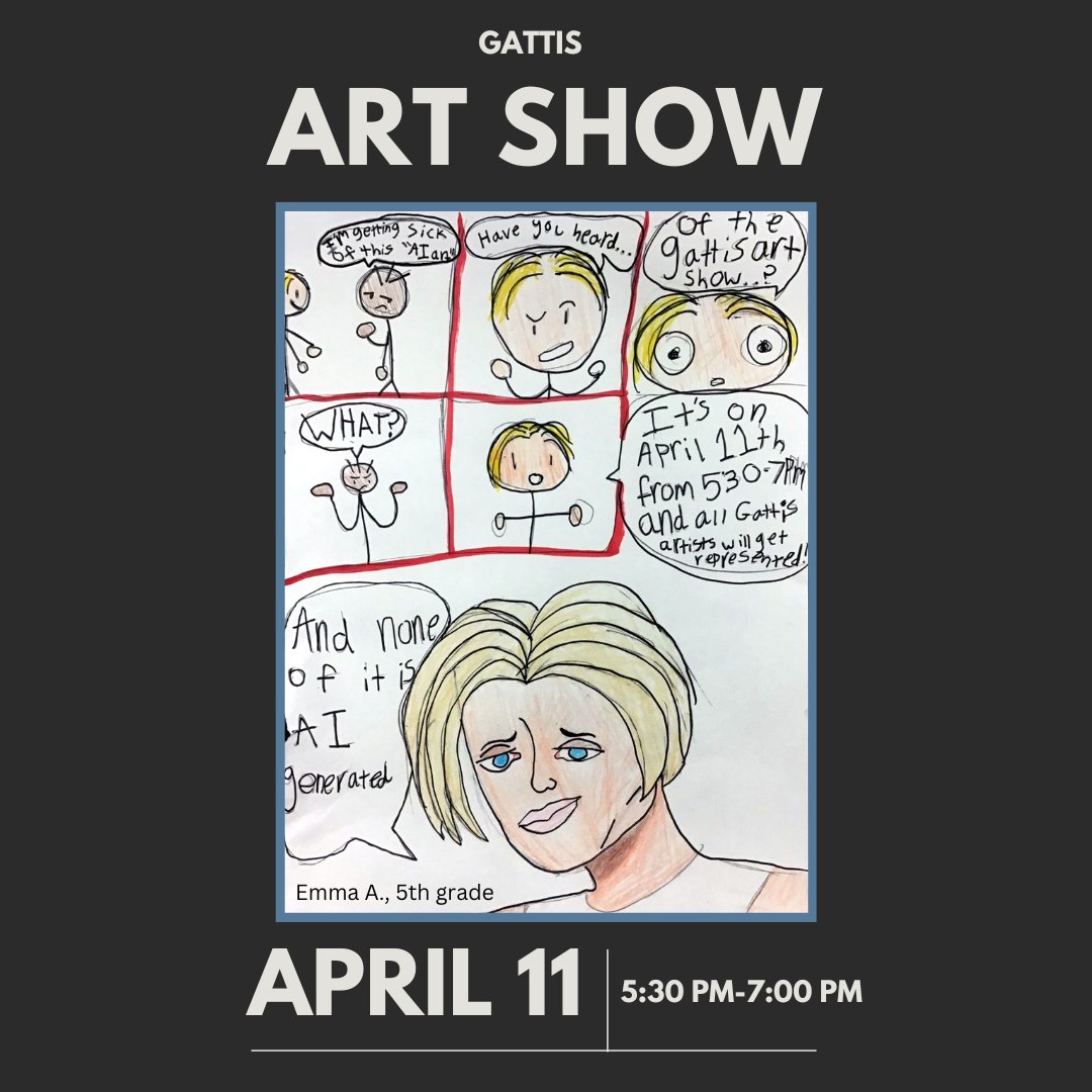 #GattisArt Our long-awaited art show is almost here!!!! Join us tomorrow night @GattisRRISD & see clay, fiber arts, drawings, paintings, our Empty Bowls Club bowls, & more! Also, the PTA Multicultural Fest is going on along w/ Book Fair. @RoundRockISD @HafedhAzaiez @nancy_ag2000