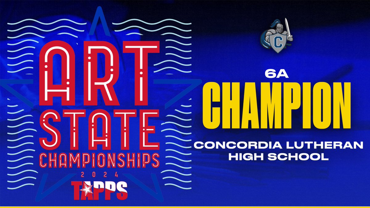 TAPPSart's tweet image. TAPPS 6A 2024 Art State Champion: Concordia Lutheran High School!!
