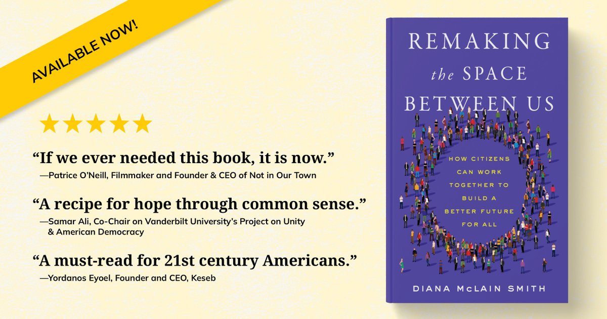 Remaking the Space Between Us is a timely & necessary read. Diana Smith puts forward a collection of essays that demonstrate the power of empathy & collective effort in building a better future.. it's a dose of hope that we could all use! 🫂 Grab a copy: Remakingthespace.org