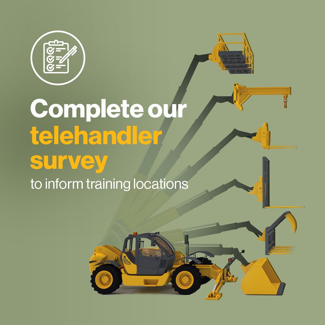 Use a non-slewing telehandler with capacity over three tonnes? There's a new licence and tailored training coming. Complete our survey and help us work out training locations. Your responses will be kept confidential. Visit worksafe.vic.gov.au/telehandlers