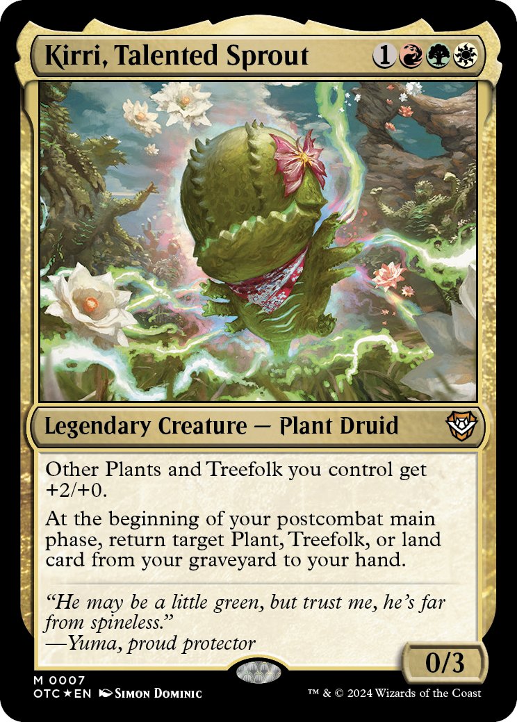 cactus card mtg thespikefeeders @EDHijinks @coL_Amazonian @JimTSF Do you want to see how  Kirri, Talented Sprout plays? This @LRRMtG game features the alternate face  Commander for the Desert Bloom precon, and if you've been considering
