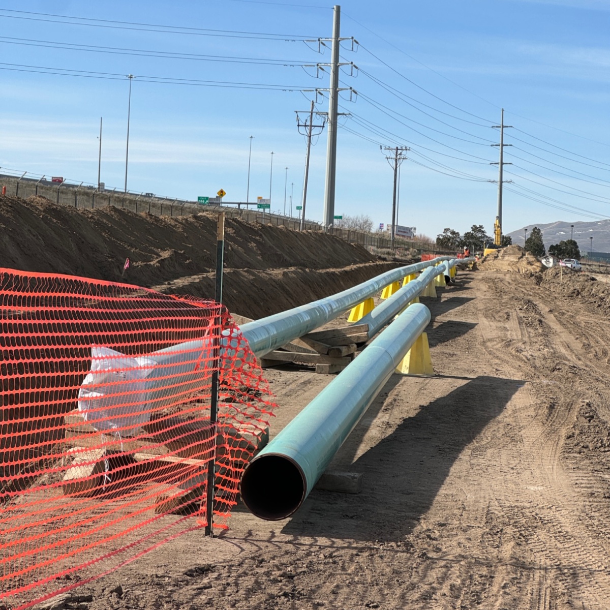 thepointutah's tweet photo. Dirt is moving at The Point!
Crews are relocating a 7,800 foot natural gas transmission line that services Salt Lake County. The line currently runs through Phase I of the development and will be relocated to the perimeter of the site.
#MakingThePoint #ProgressAtThePoint https://t.co/Lr5grH0dgL