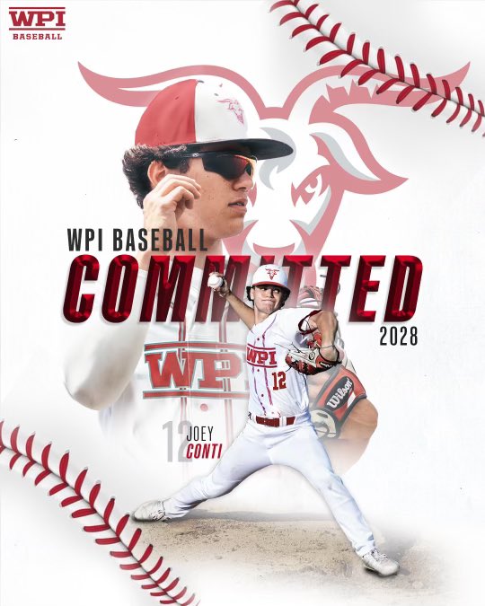 I am excited to announce my commitment to play baseball and continue my academic career at Worcester Polytechnic Institute. I would like to thank my family, coaches, teammates, teachers, and friends who have supported me along the way. Pumped for the next four years. Go Goats! 🐐