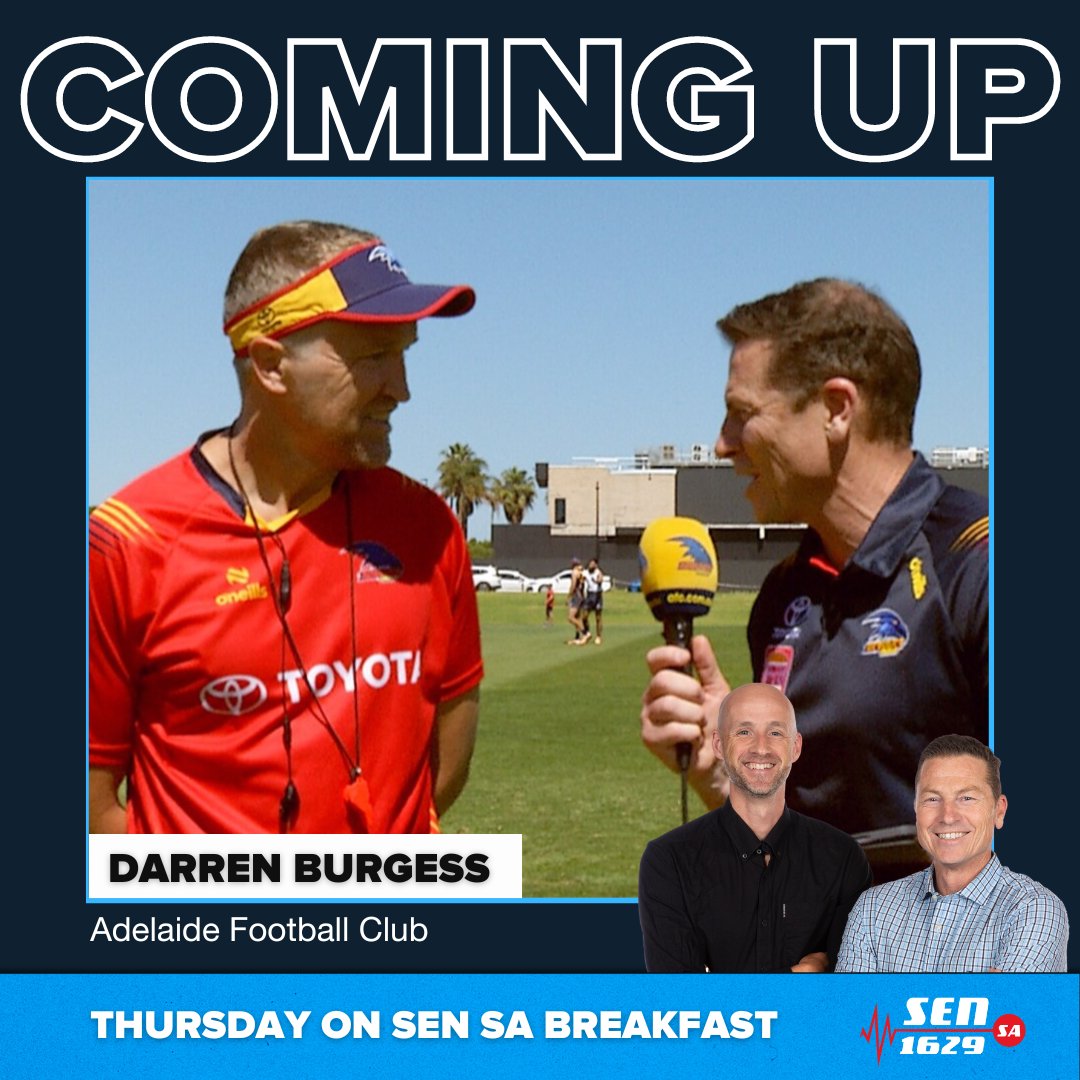 ON NOW | @Adelaide_FC Fitness guru Darren Burgess has a new venture. He speaks with @MarkBickley26 and @jarrodwalsh now. Listen: sen.com.au/listen-live-sa/ Call 1300 736 736 or text in on 0427 154 166