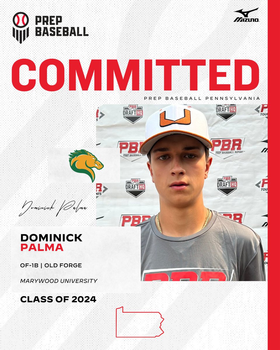 🚨Commitment Watch🚨 2024 OF|1B Dominick Palma (Old Forge) has committed to Marywood University #congrats @palma_dominick | @MUPacerBaseball | #committed