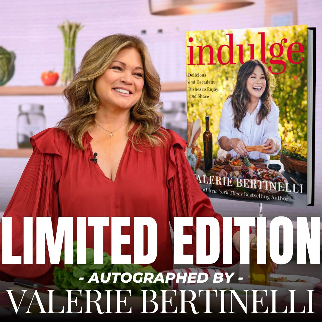 Valerie Bertinelli returns with 'Indulge: Delicious and Decadent Dishes to Enjoy and Share,' a collection of recipes to nourish the body and the soul. Written in her warmhearted style, this is a permission slip to enjoy food and life. premierecollectibles.com/indulge #valeriebertinelli