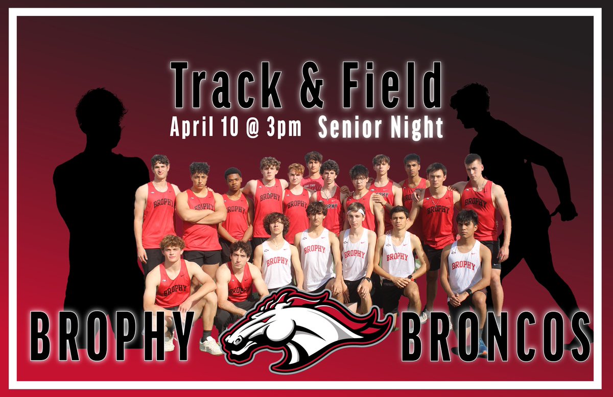 TRACK & FIELD / Senior meet starts at 3 p.m. We will celebrate our seniors at 5:40 p.m. Credit: Advanced Graphic Design.