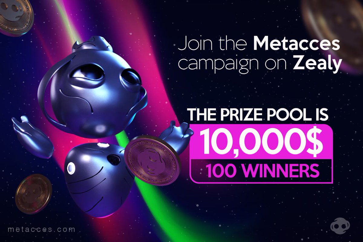 🔥 Never miss it!
<a href="/metacces/">Metacces</a> have launched their first quest and you should definitely take part in it now!

The prize pool is huge and you can’t miss it.

10 000 usd for TOP 100 winners

Dates: April 9 – May 8
👉 Get your prize: bit.ly/43UyTfy

TG: