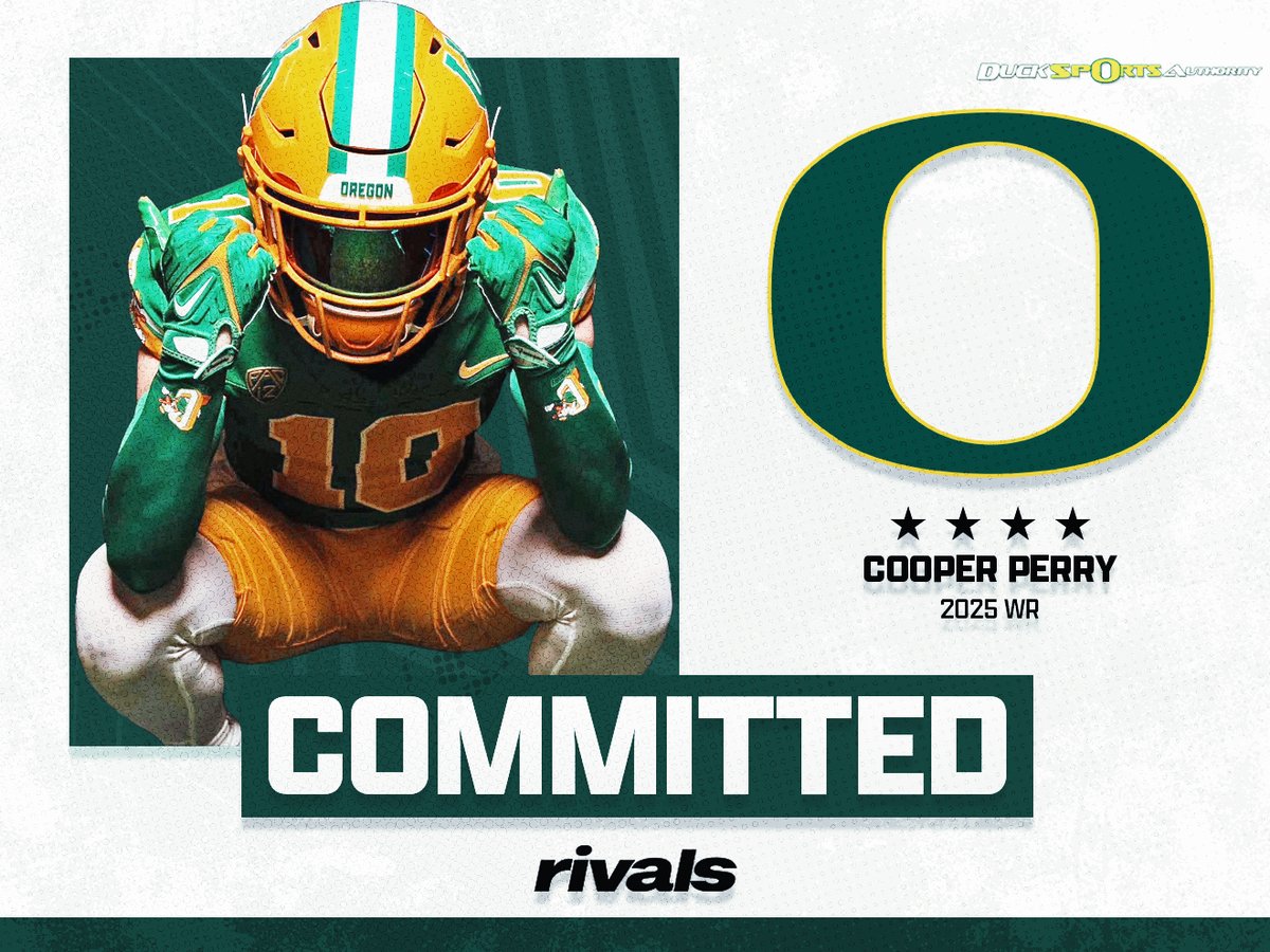 Four-star WR Cooper Perry talks about his Oregon commitment, which team finished in second place and his relationships with Junior Adams, Ra'Shaad Samples and more: n.rivals.com/news/productiv…