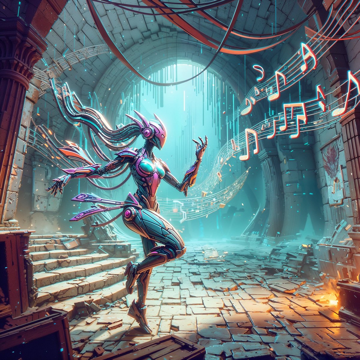 New experimentation with AI under the guidance of <a href="/NeuromindArt/">Neuromind 👁</a>

Challenge: create a song using our <a href="/Symphony_SEI/">Cyber Symphony</a>
artists

Introducing "Arctic Rhapsody"

Yes, I love 🐧 
suno.com/song/13948d60-…