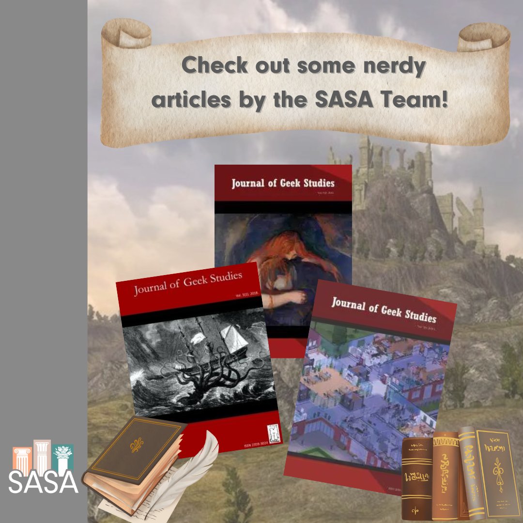 ⚓️SASA’s partner, Journal of Geek Studies, has amazing articles and even a few written by SASA team members! ✨If you love Lord of the Rings check out Leon Corneille-Cowell’s article here: jgeekstudies.org/2024/02/16/the… ➡️ Check out the rest of the articles : jgeekstudies.org