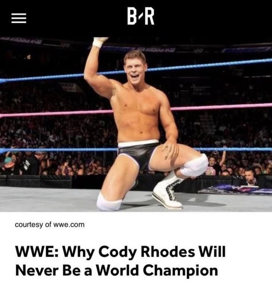 Bleacher Report taking hard L's like they do when you try to stream a PPV on their app