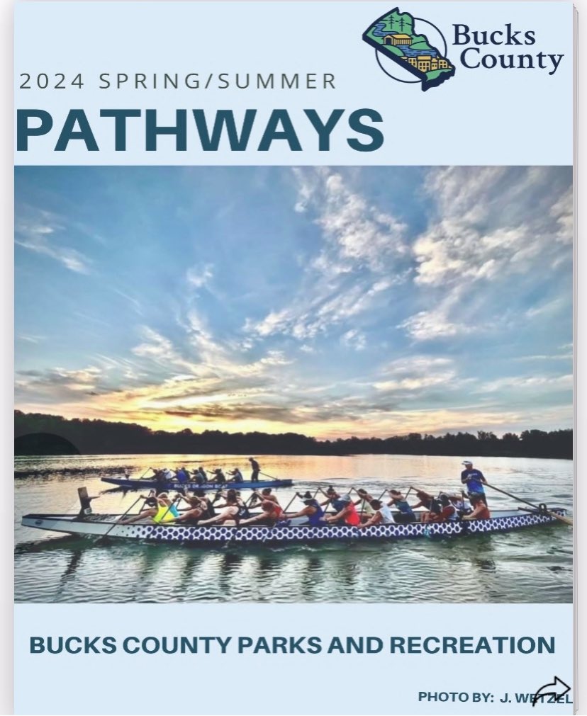 Pathways is now available. As a reminder, we’ve eliminated print copies so don’t wait by the mailbox for your copy, instead head over to our🔗to check out what’s happening this spring and summer 🌳☀️🏊🏽‍♀️🎣🛝 #buckscountyparksandrecreation