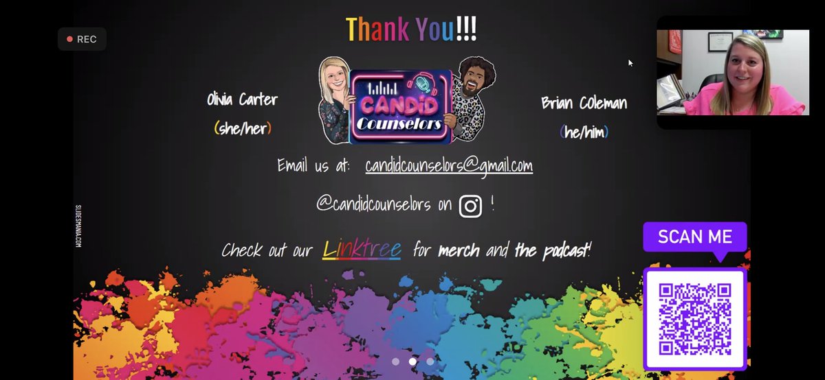 WeAreCSCA's tweet image. Thank you @candidcounselors for the fabulous Bite-sized PD! Members, if you missed out, keep an eye out for the recording in our next newsletter!