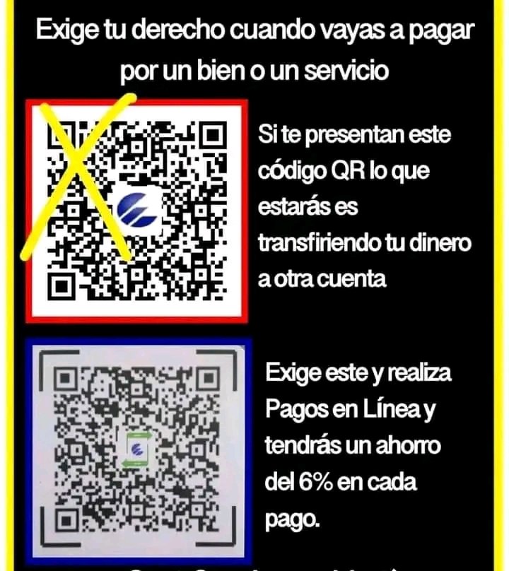 Al escanear 🤳 el #CódigoQR 👉usted puede realizar transferencias de dinero 💵 o 👉realizar #PagoEnLínea 🛒📲 Esta última opción le permite un % de bonificación 🥳📦 Aproveche las bondades del #ComercioElectrónico 📱💳 Ahorre sus finanzas 💰 #EtecsaTeAcompaña 💯 #Mayabeque