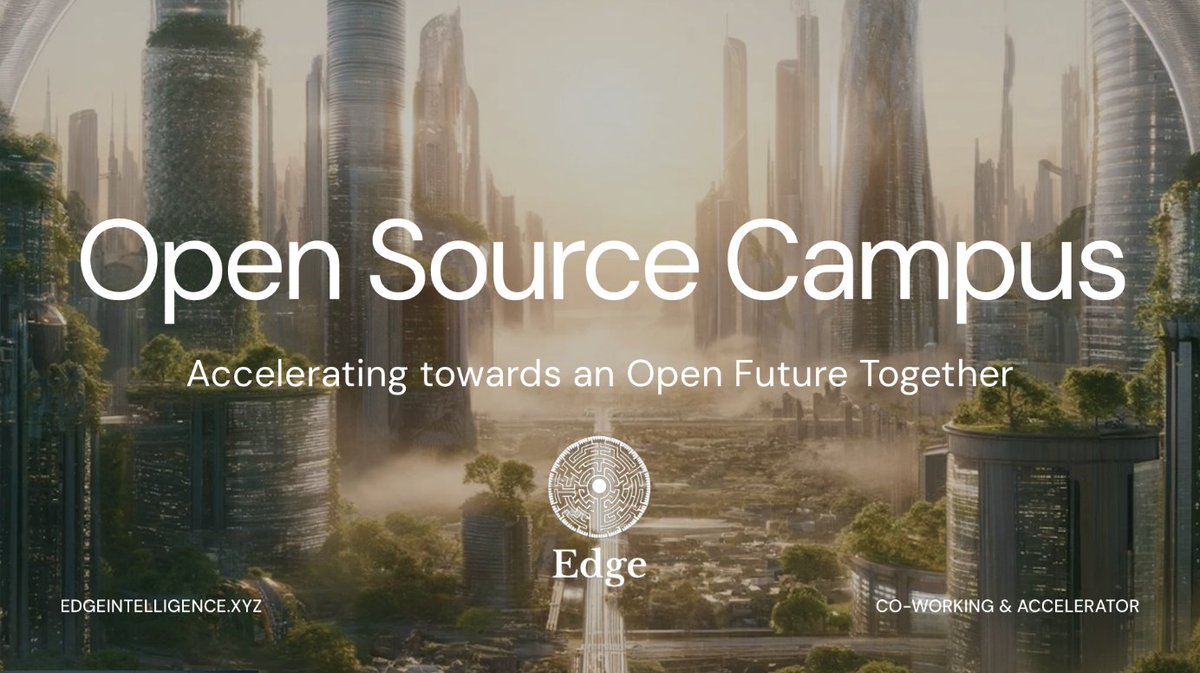 ✨Excited about accelerating open-source AI development? We've got you back! Stay tuned for more details on our upcoming 🌳Open Source Campus in SF.

Join the revolution!🚀🔥   

#OpenSourceAI #opensource #AI #EdgeIntelligence