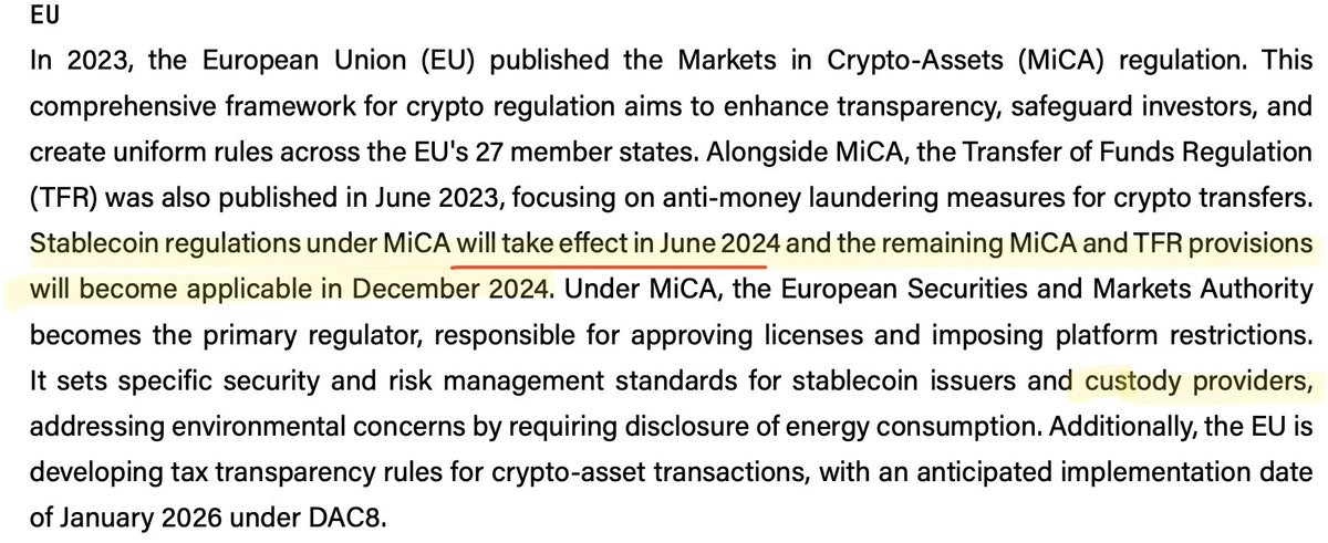 “Mica Stablecoin regulation with TAKE EFFECT IN JUNE 2024”🍿